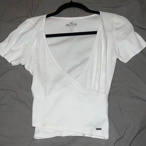 Hollister short sleeve crop top